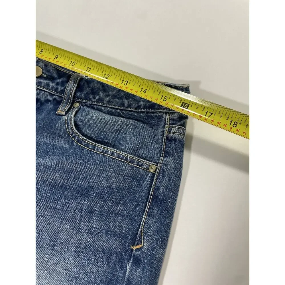 Gap 1969 Jean Denim Shorts Womens 28 Blue Authentic Slim Cut Offs